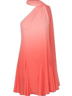 bubble sleeve mini dress Solid Bubble Sleeve Mini Dress Small